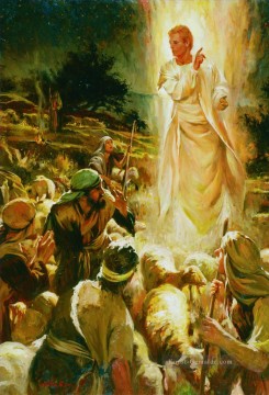 Christentum und Jesus Werke - Den Hirten von Bethlehem ein Engel erscheint ein katholischer Christ